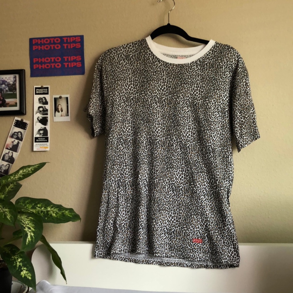 Supreme cheetah print T-shirt